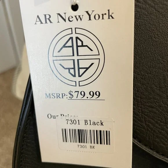 NWT| Vegan Leather Black Tassel Crossbody Bag | Color: Black with Gold H… - Picture 9 of 9